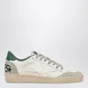 Golden Goose White Cow Leather Vamp Sneakers With Unique Used And Dirty Effect In White