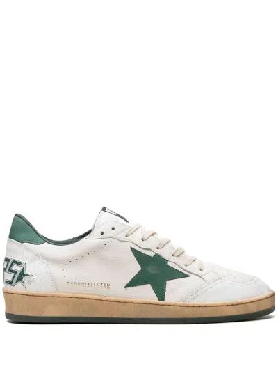GOLDEN GOOSE BALLSTAR "WHITE/GREEN" SNEAKERS