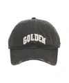 Golden Goose Baseball Cap With Logo Embroidery In Black