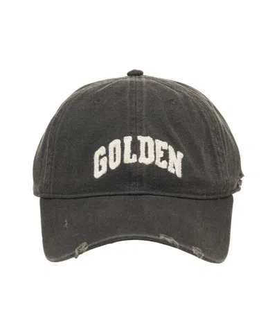 Golden Goose Baseball Cap With Logo Embroidery In Black