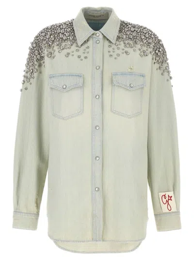 Golden Goose Becca' Shirt In Blue