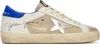 Golden Goose Suede And Fabric Sneakers In Latt/whit/bluett/gry