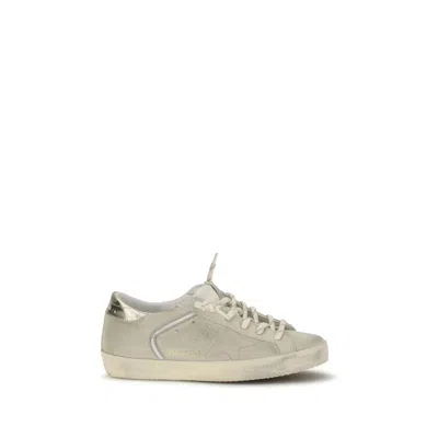 Golden Goose Beige Calf Leather Bos Taurus Low Top Sneakers In Neutral