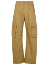 Golden Goose Beige Cotton Blend Cargo Pants In Beige