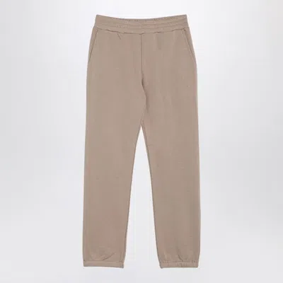 GOLDEN GOOSE BEIGE COTTON-BLEND JOGGING TROUSERS