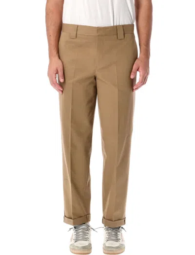 GOLDEN GOOSE BEIGE COTTON CHINOS TROUSERS