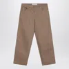 Golden Goose Beige Cotton Jeans With Front Patches