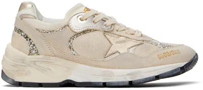 Golden Goose Beige Dad-star Sneakers In 82502 Seed Pearl