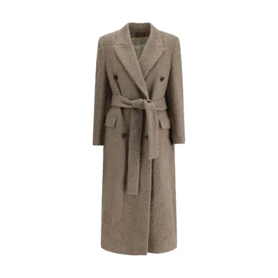 GOLDEN GOOSE BEIGE DOUBLE-BREASTED COAT