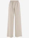 Golden Goose Beige Elasticized Waistband Pant In Beige