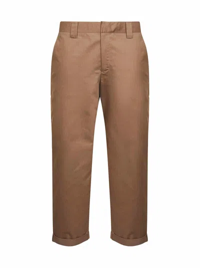 Golden Goose Men Beige Golden Collection Chino Trousers In Brown