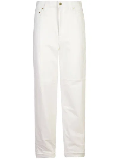 Golden Goose Beige High Waisted Straight Leg Jeans