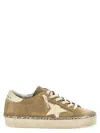 Golden Goose Beige Lace Up Sneakers In Beige