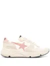 Golden Goose Running Sole Panelled Sneakers In Beige