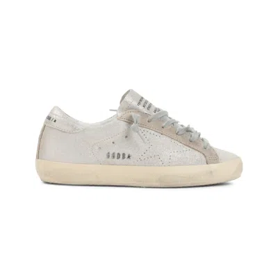 Golden Goose Beige Lace Up Sneakers In Sand
