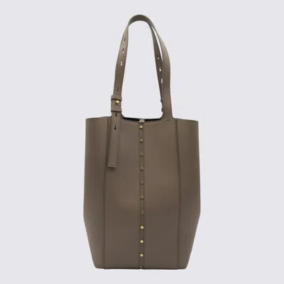 Golden Goose Beige Leather Totes In Brown