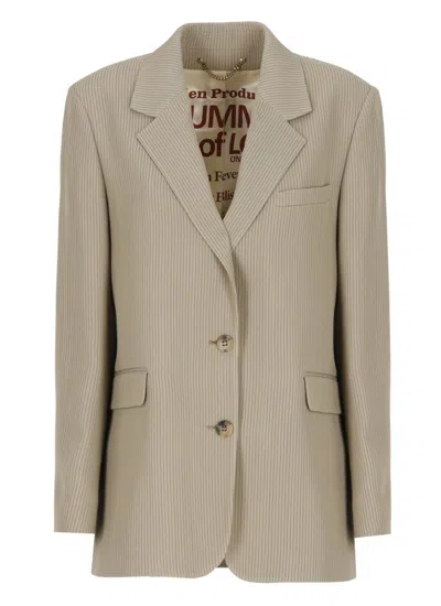 Golden Goose Beige Maia Blazer In Neutral