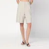 Golden Goose Belt Loop Shorts In Beige