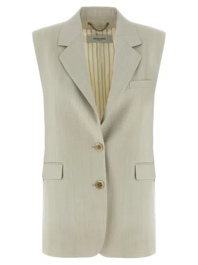 GOLDEN GOOSE BEIGE NICOLE VEST