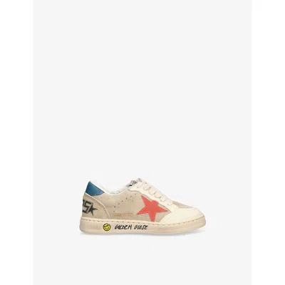Golden Goose Beige Oth Kids' Ballstar Leather Trainers Eur 24 / 7 Uk In Neutral