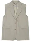 Golden Goose Beige Solid Notched Lapel Jacket In Beige