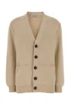 Golden Goose Cardigan Danielle In Misto Cotone Stretch Beige  Donna In Neutral