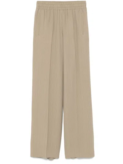 Golden Goose Beige Striped Trousers