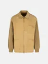 Golden Goose Beige Suede Jacket In Beige