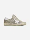 Golden Goose Super-star Classic With List Glitter Upper Suede Toe And Tongue Leather Star And Heel S