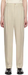 Golden Goose Beige Wool Blend Trousers
