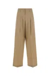 Golden Goose Beige Wool Wide-leg Flavia Pant