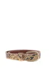 Golden Goose Python Effect Leather Belt