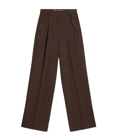 Golden Goose Belt Loop Casual Pants In Brown