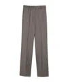 Golden Goose Light Grey Wool Trousers With Darts In Gray