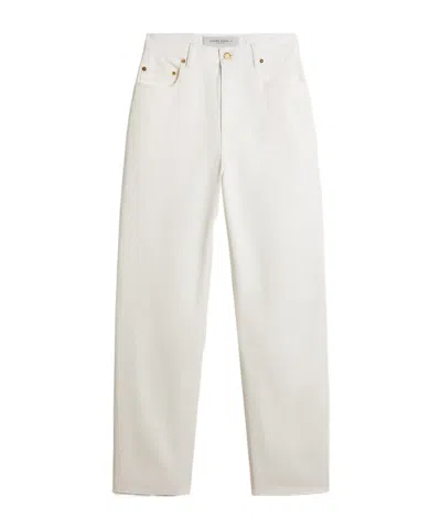 Golden Goose Belt-loop Casual Pants In White