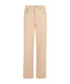 Golden Goose Dyed-effect Pink Denim Jeans In Nude
