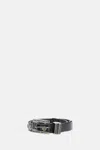 Golden Goose Belt With Amber Inserts In Black