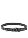 Golden Goose Belt With Embroidery Belts Black In Brown