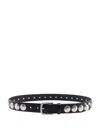 Golden Goose Trinidad Leather Belt With Studs In Black