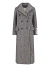 Golden Goose Berhen Double-breasted Coat In Gray