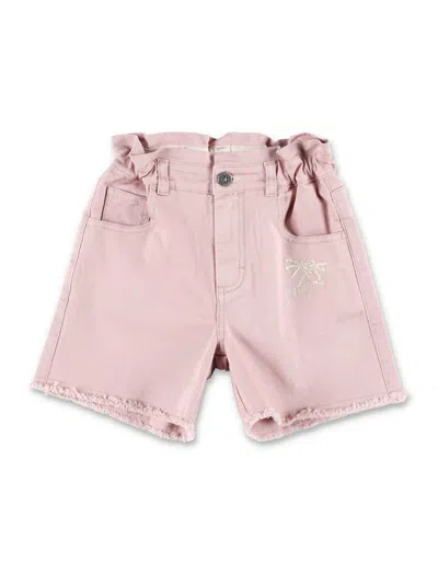 Golden Goose Kids' Bermuda Denim In Shadow Gray