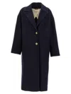 Golden Goose Blue Bertina Coat In Black