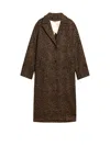Golden Goose Bertina Wool Blend Coat In Brown