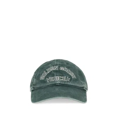 Golden Goose Bicolor Cotton Cap (baseball Hat) In Green