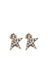 Golden Goose Golden Star-shaped Embellished Earrings In Gold
