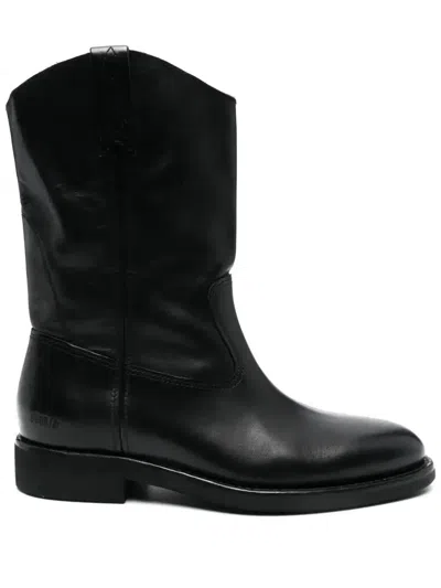 Golden Goose Biker Ankle Boots In Black
