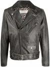 Golden Goose Biker Jacket In Black