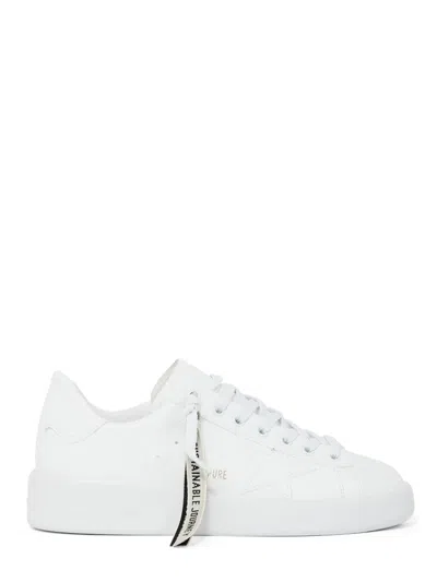 Golden Goose Bio-based Upper Sneakers With Minimalist Aesthetic In White