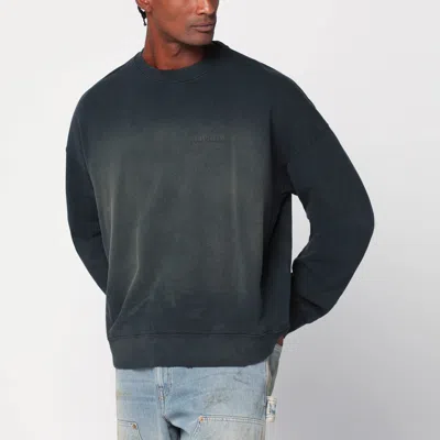 GOLDEN GOOSE GOLDEN GOOSE DISTRESSED FADED BLACK SWEATSHIRT