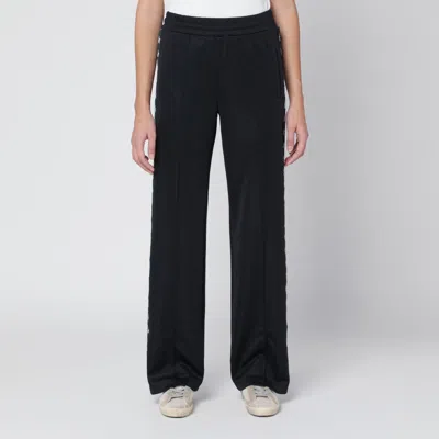 Golden Goose Black Jogging Trousers With Stars
